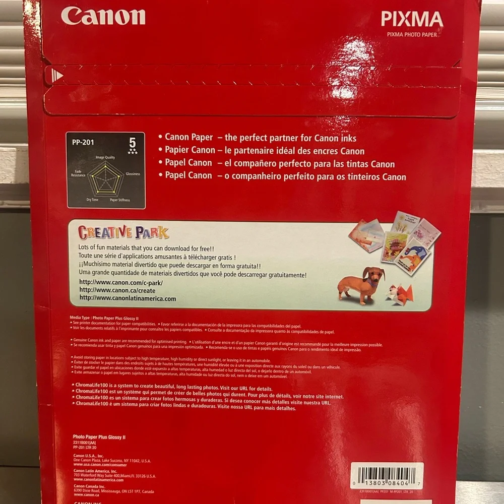 Canon PIXMA Red Photo Paper Pack